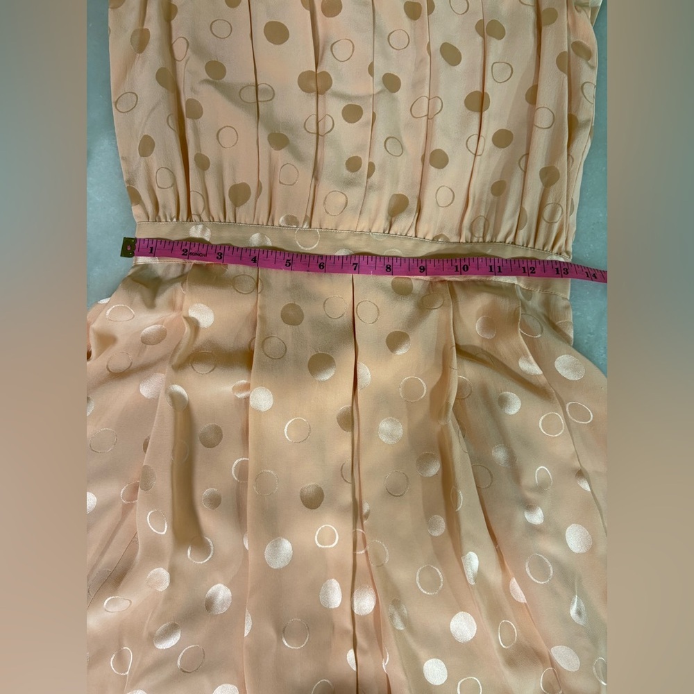 Polka Dot Maxi Dress in Peach - Picture 3 of 5